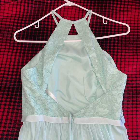 David’s Bridal Mint Green Bridesmaid Dress. - Picture 3 of 7